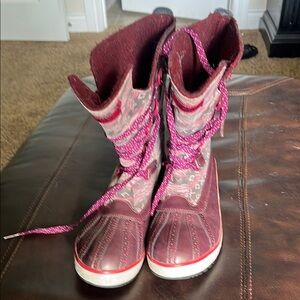 UGG Women's Winter Boots - Burgundy and Pink